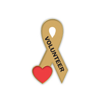 Volunteer Ribbon with Heart